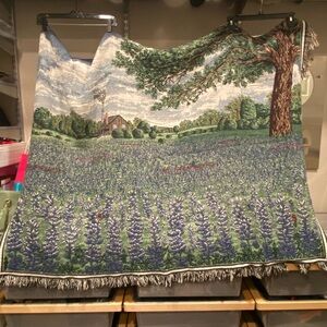 Bluebonnet Tapestry Throw Blanket